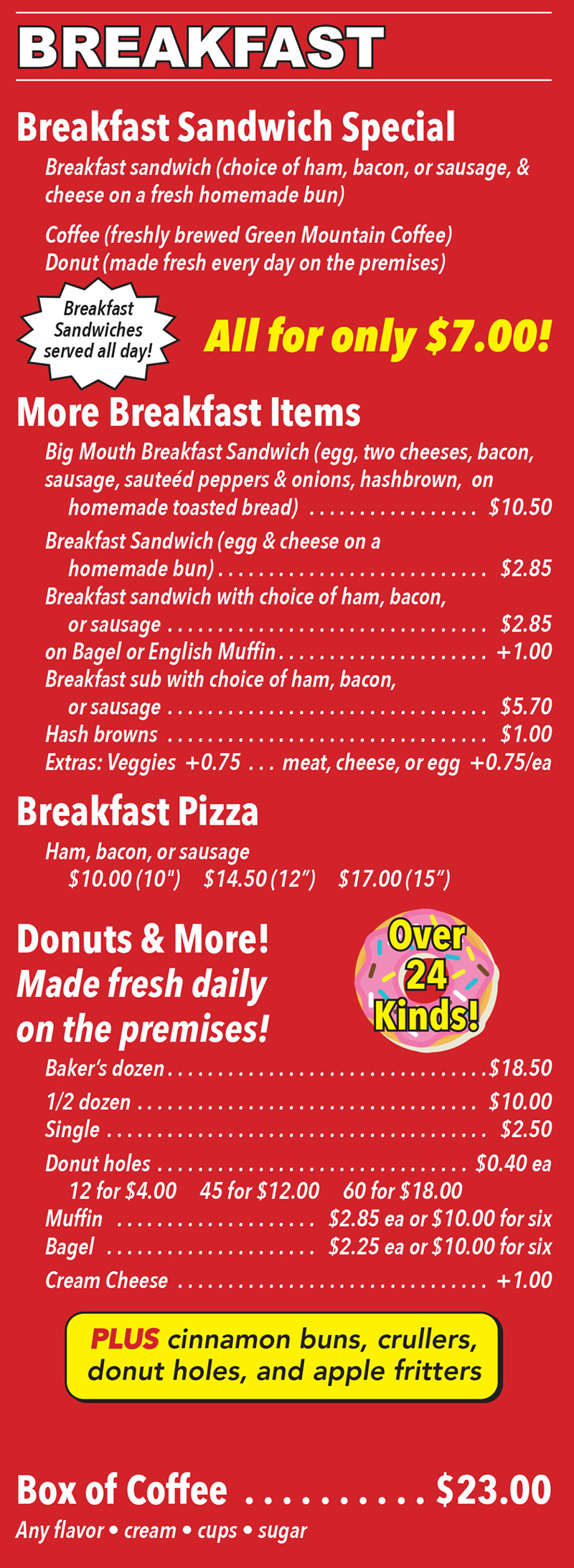 Georgio's Pizza & Donut Shop - Auburn, ME